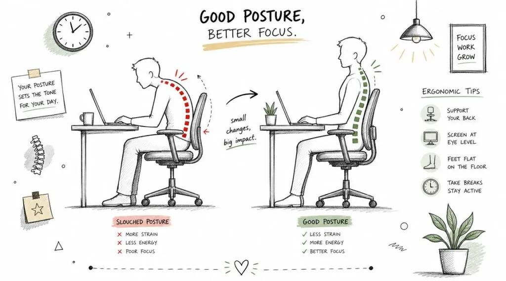 Correct Sitting Posture: A Guide to Alignment & Health