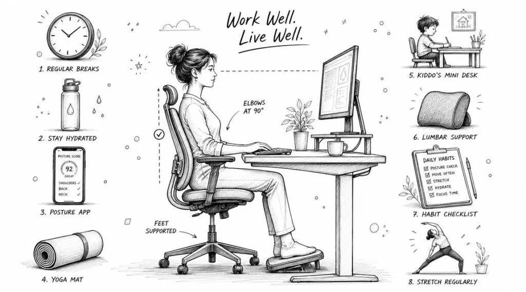 8 Essential Work from Home Posture Tips for You